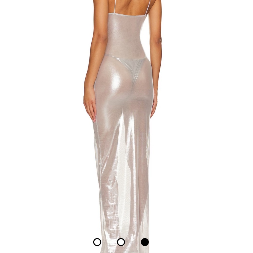 Subsurface Liquid Slip dress Silver